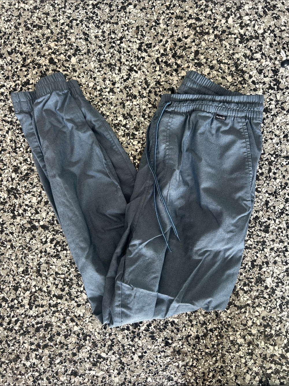 Hurley Men's Charcoal blue/ Gray Drawstring Pants